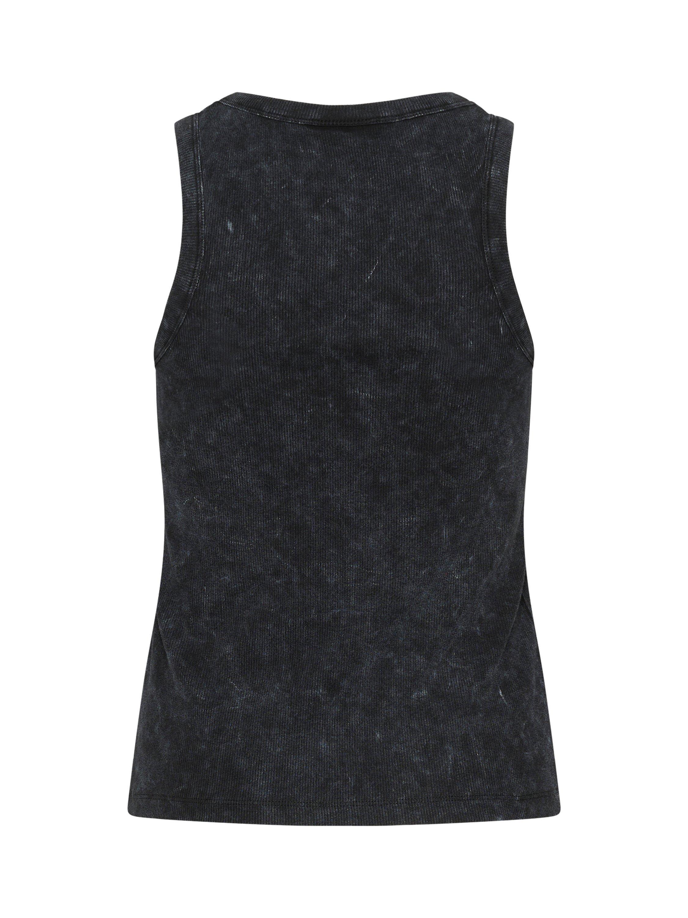 Product image 5 of 5, which shows KAFFE Dodal Cotton Blend Vest, Washed Black, S