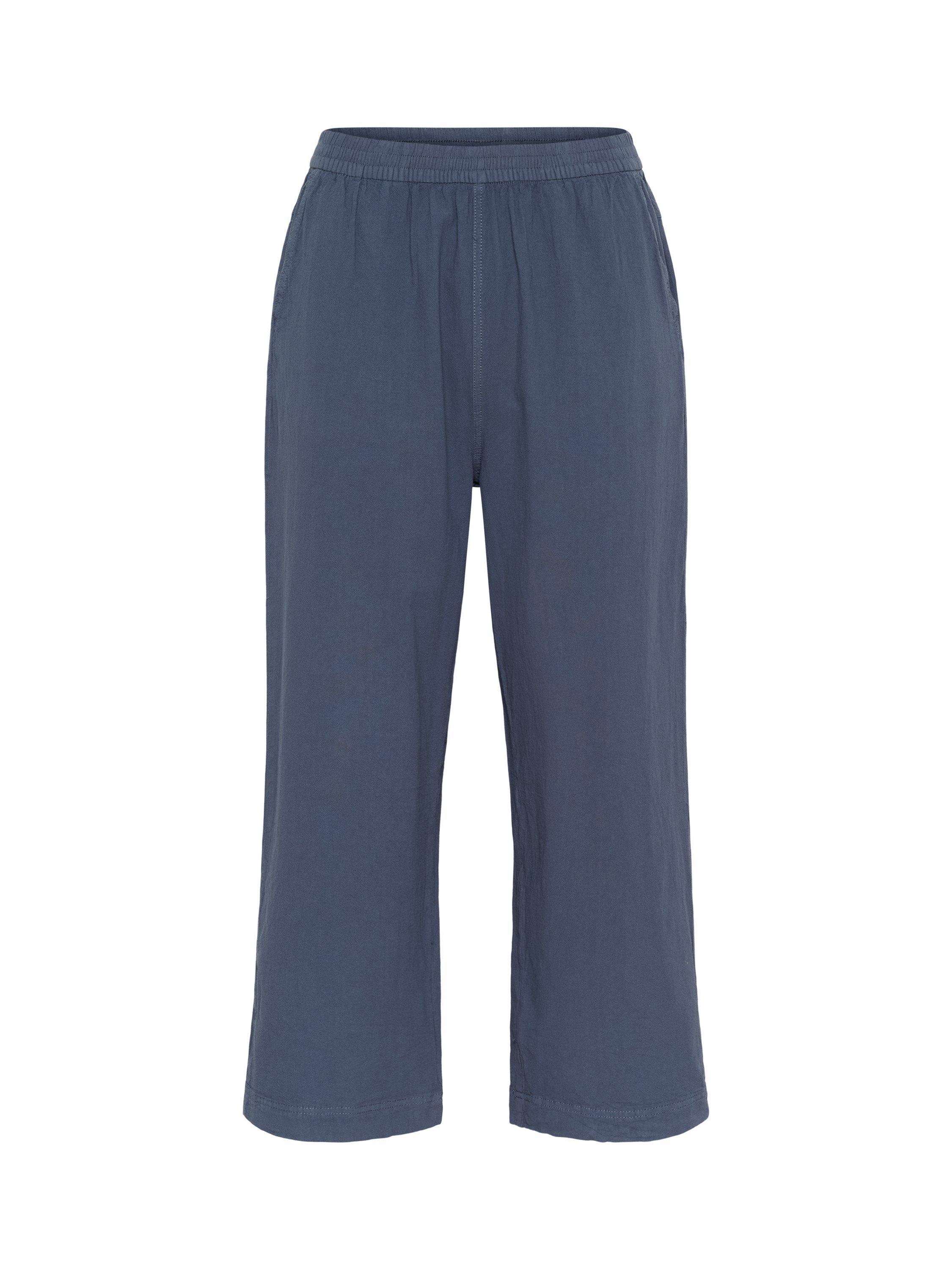 Product image 4 of 5, which shows KAFFE Naya Cotton Trousers, Vintage Indigo, 8