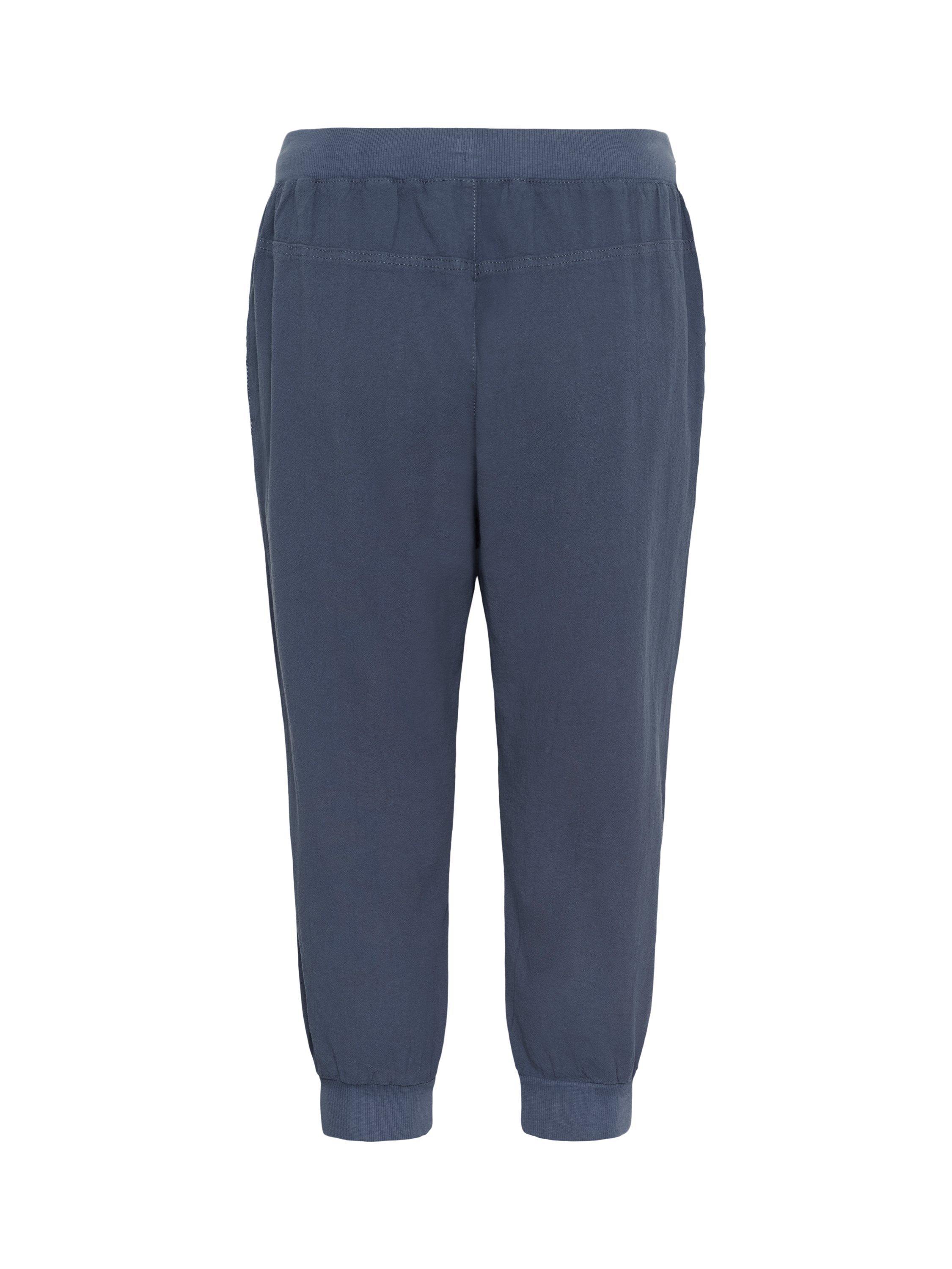 Product image 5 of 5, which shows KAFFE Naya Drawstring Waist Capri Trousers, Vintage Indigo, 8