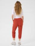 KAFFE Naya Drawstring Waist Capri Trousers, Picante