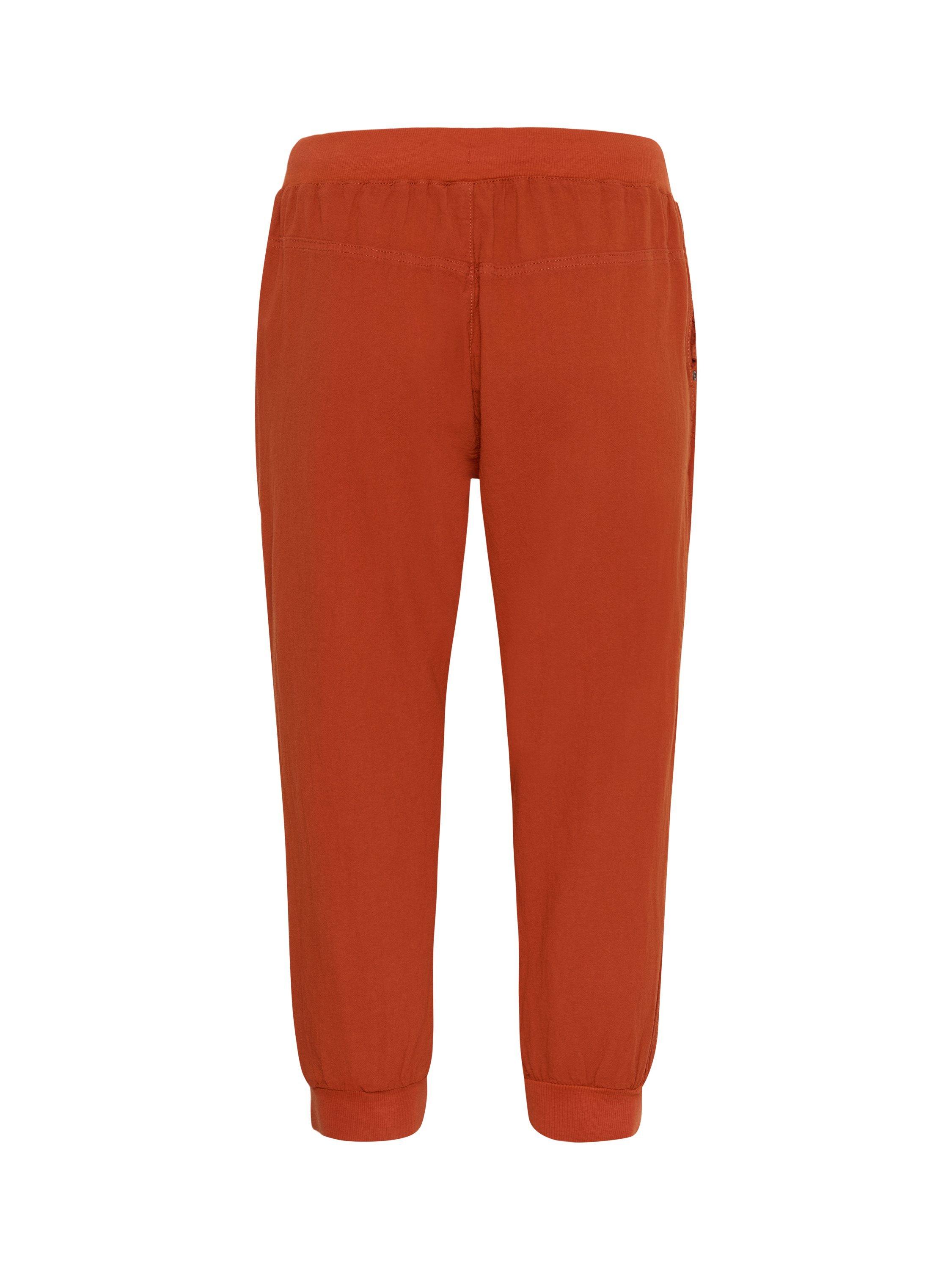 Product image 5 of 5, which shows KAFFE Naya Drawstring Waist Capri Trousers, Picante, 8