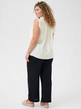 KAFFE Curve Clyana Blouse, Chalk