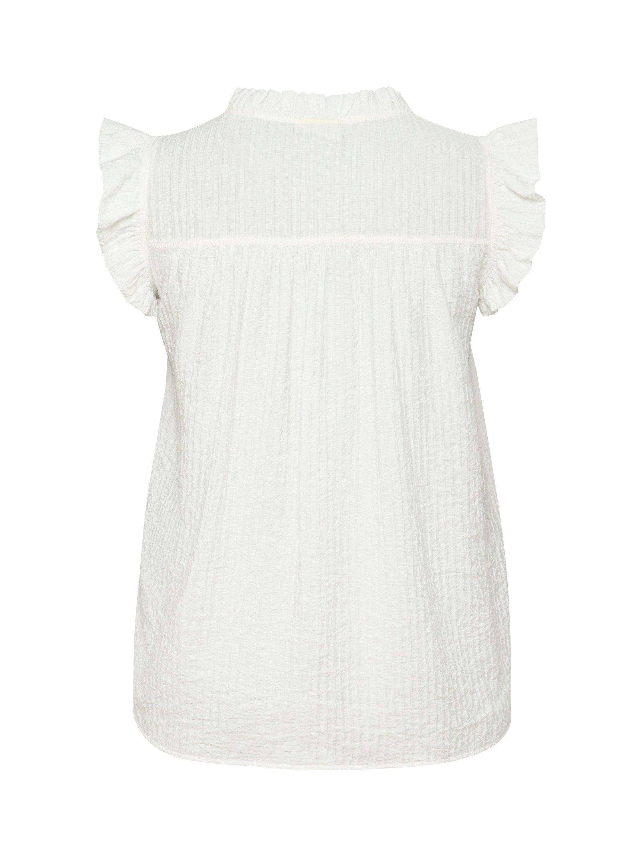 Product image 6 of 6, which shows KAFFE Curve Clyana Blouse, Chalk, 18