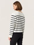 Soaked In Luxury Haven Stripe Cotton Cardigan