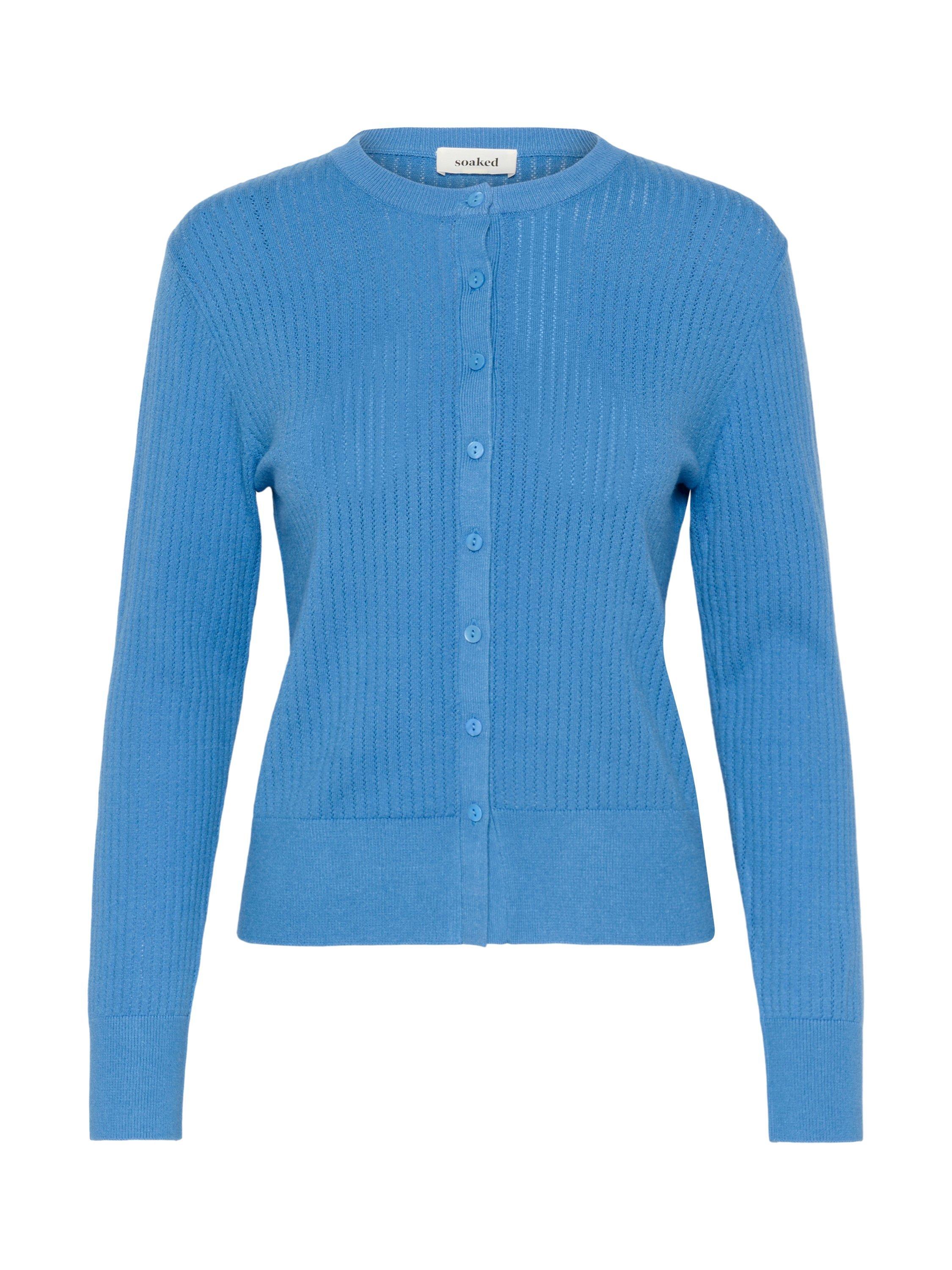 Product image 5 of 6, which shows Soaked In Luxury Spina Cardigan, Blue, XS