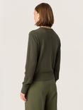 Soaked In Luxury Spina Cardigan, Dark Green
