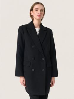 Soaked In Luxury Rubie Blazer Coat, Black