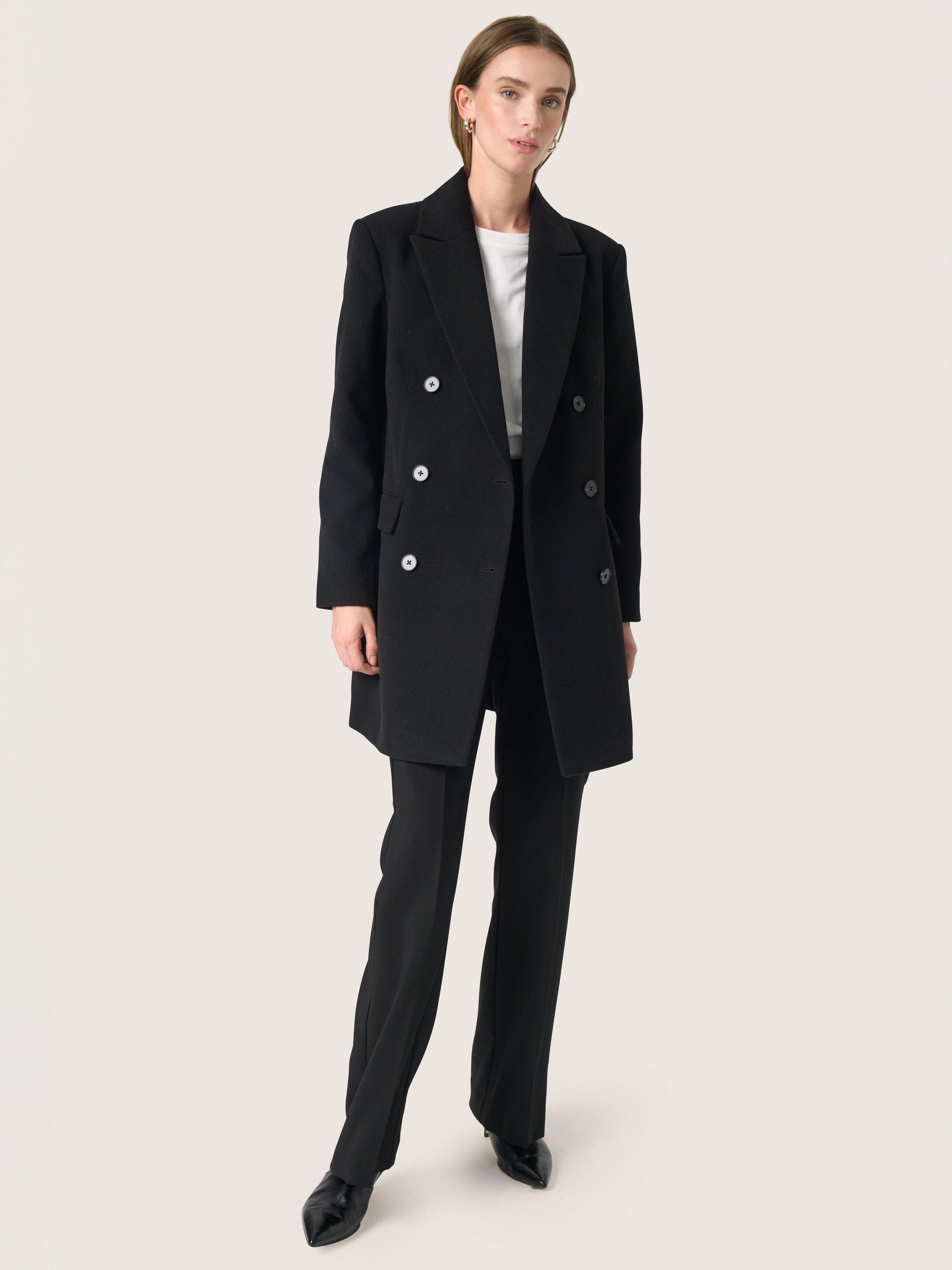 Product image 3 of 6, which shows Soaked In Luxury Rubie Blazer Coat, Black, XS