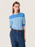 Soaked In Luxury Spina T-Shirt, Blue/White