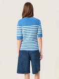 Soaked In Luxury Spina T-Shirt, Blue/White