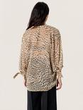 Soaked In Luxury Anaya Amily Leopard Print Sheer Blouse