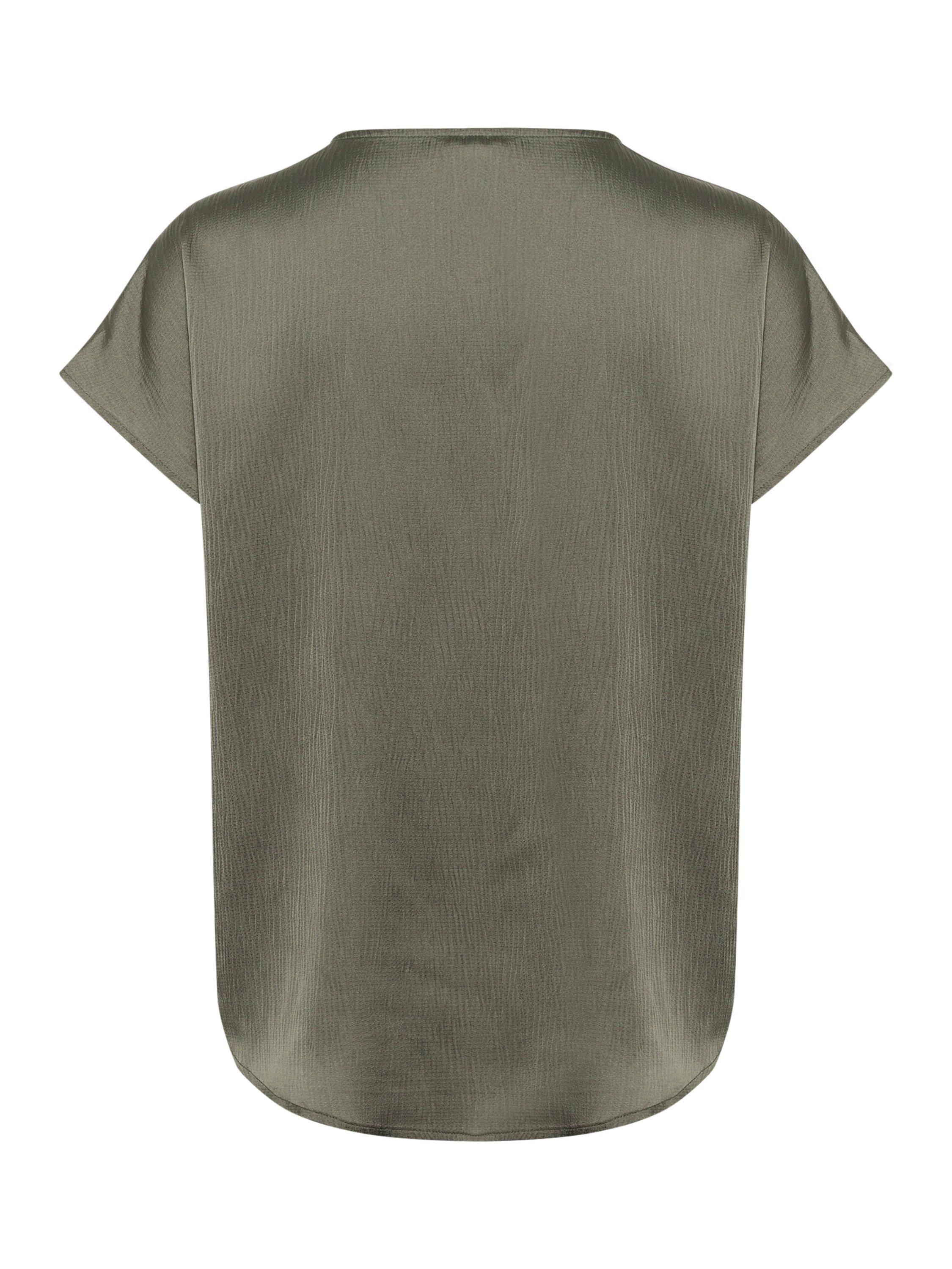 Product image 6 of 6, which shows Soaked In Luxury Ioana V-Neck Blouse, Grape Leaf, XS