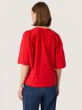 Soaked In Luxury Sunela Felisia V-Neck Blouse, Red