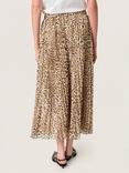 Soaked In Luxury Anaya Leopard Print Midi Skirt