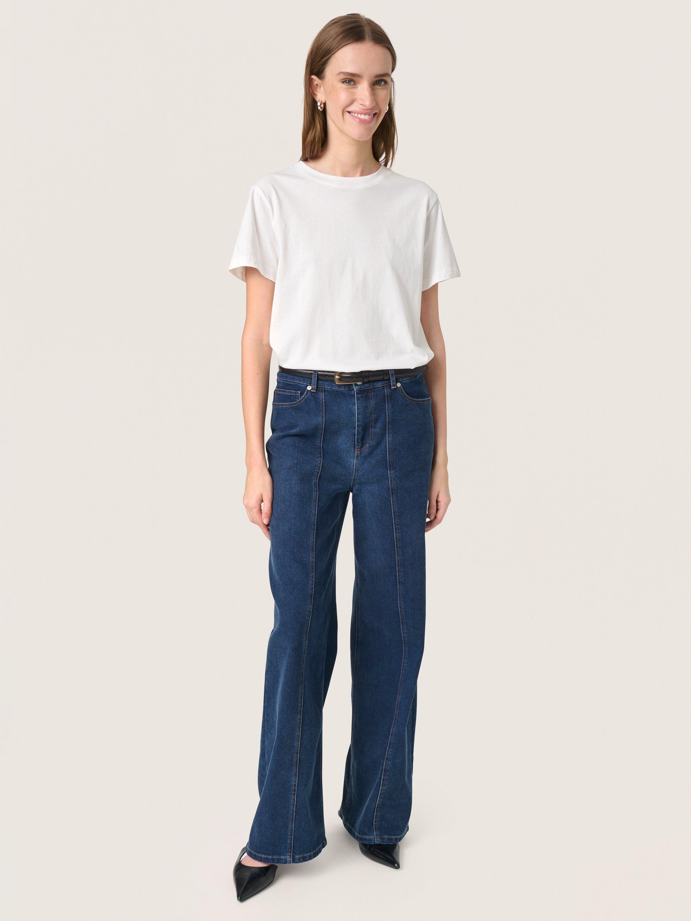 Product image 3 of 6, which shows Soaked In Luxury Jina Short Sleeve T-Shirt, Broken White, XS