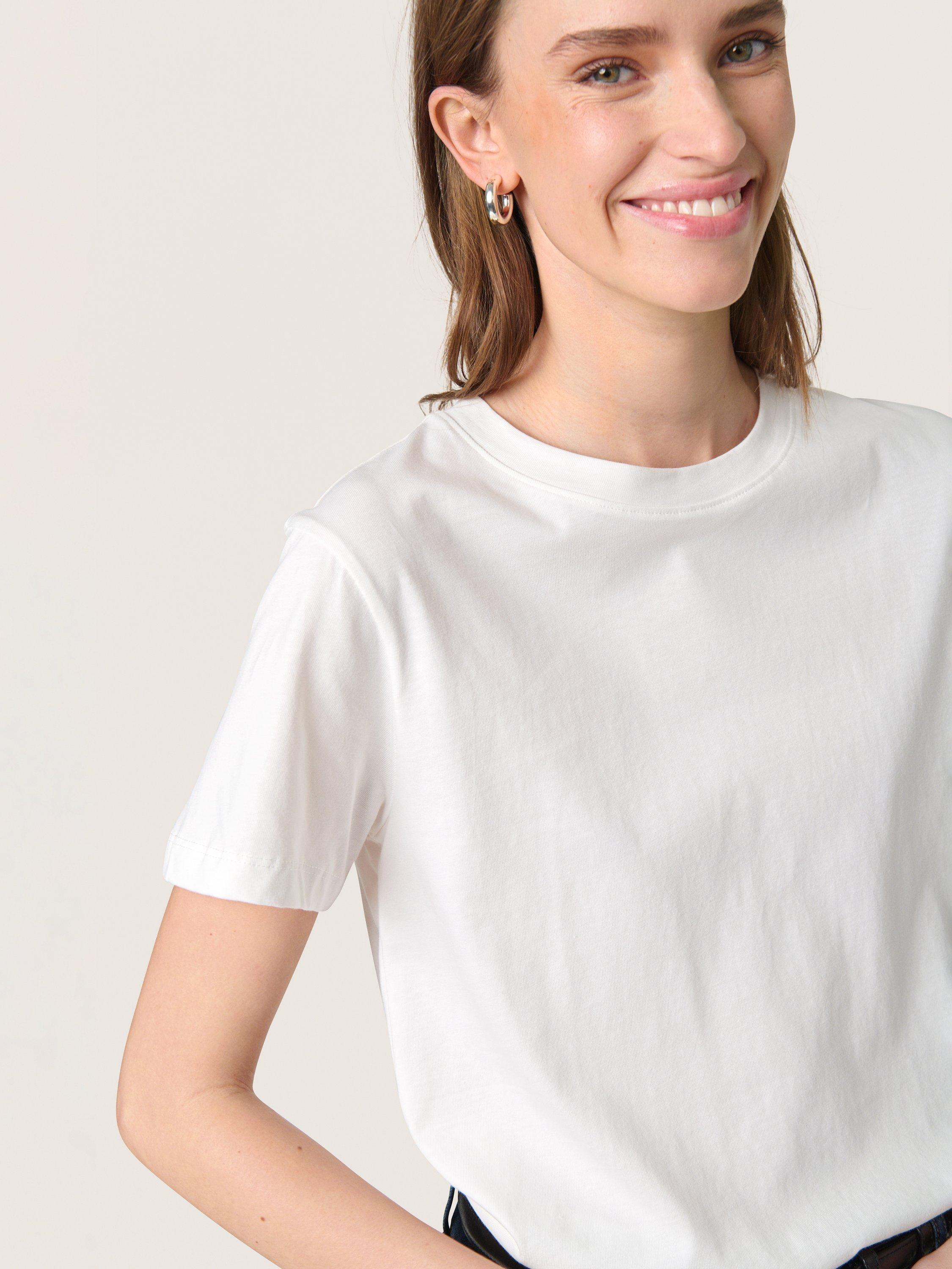 Product image 4 of 6, which shows Soaked In Luxury Jina Short Sleeve T-Shirt, Broken White, XS