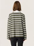 Soaked In Luxury Neo Stripe Cotton Rugby Shirt