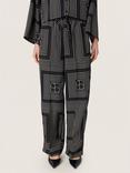 Soaked In Luxury Topaz Faustina Trousers, Black/Multi