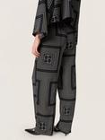 Soaked In Luxury Topaz Faustina Trousers, Black/Multi