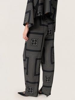 Soaked In Luxury Topaz Faustina Trousers, Black/Multi - view 2, Black/Multi