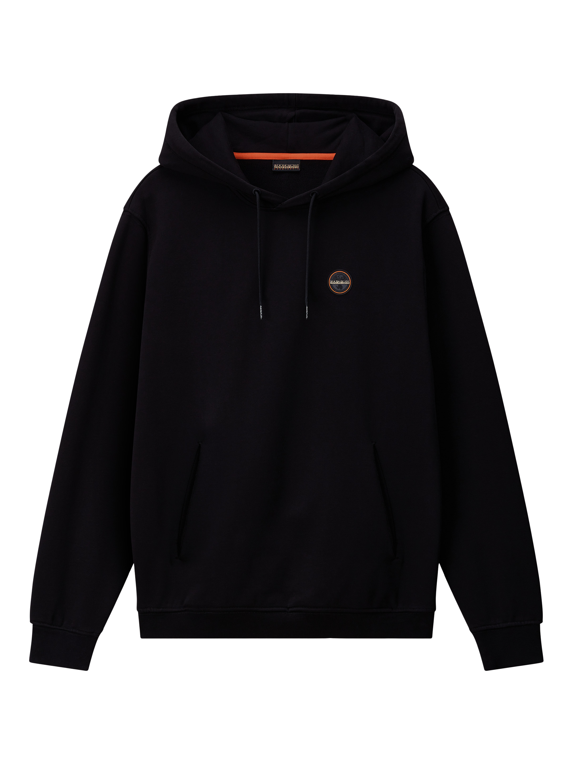 Product image 2 of 6, which shows Napapijri Logo Badge Hoodie, Black Beauty, S
