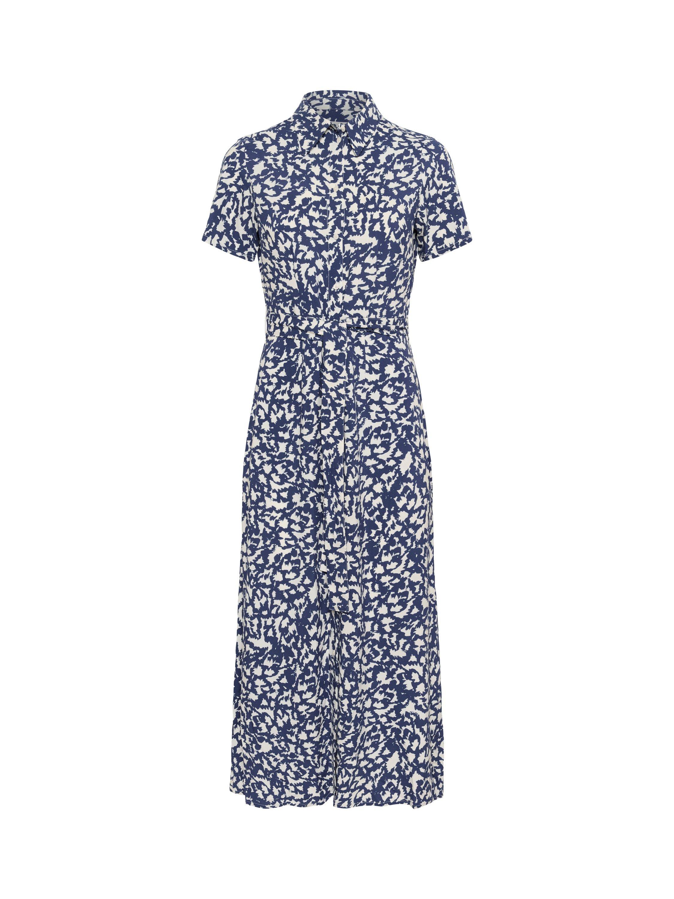 Product image 5 of 6, which shows Part Two Roselil Abstract Shirt Dress, Blue/Multi, 8