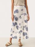 Part Two Nittas Floral Linen Blend Midi Skirt