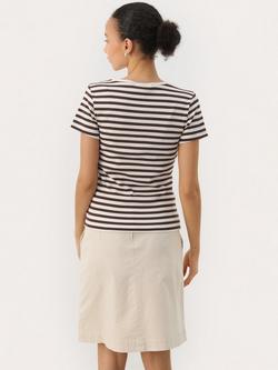 Part Two Rochelle Stripe T-Shirt - view 2, Brown/Multi