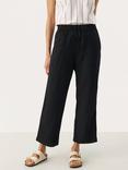 Part Two Eniolas Linen Blend Cropped Wide Leg Trousers