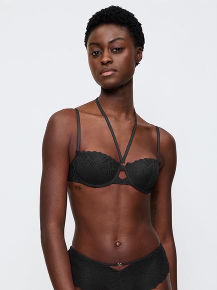 Triumph Night Vegas Underwired Padded Balconette Bra, Black