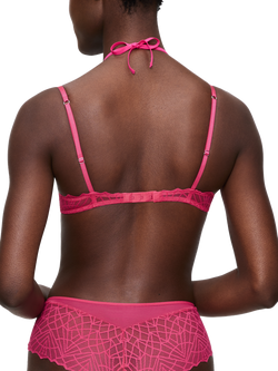 Triumph Night Vegas Underwired Padded Balconette Bra - view 2, Flashy Pink
