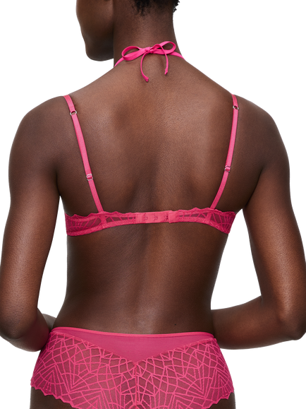 Triumph Night Vegas Underwired Padded Balconette Bra - view 2, Flashy Pink