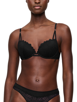 Triumph That Night in Vegas Push-Up Bra, Black, Black