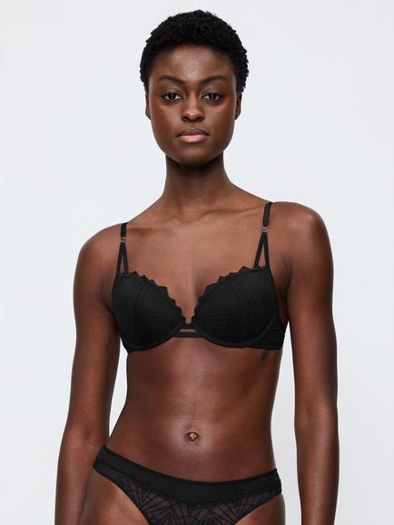 Triumph That Night in Vegas Push-Up Bra, Black, Black