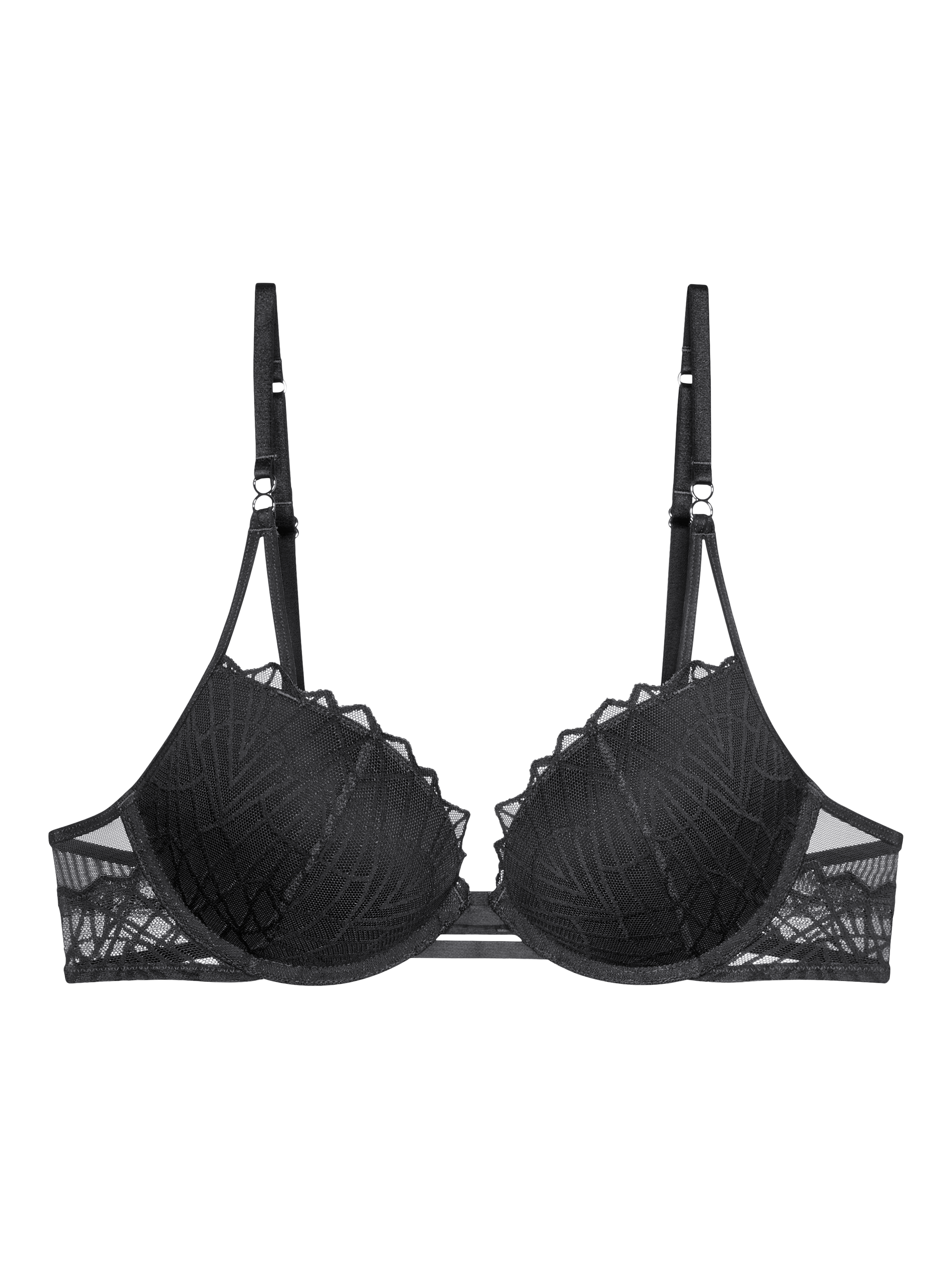 Product image 5 of 5, which shows Triumph That Night in Vegas Push-Up Bra, Black, 34A