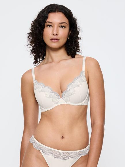 Triumph Comfort Glam Push-Up Bra, Silk White