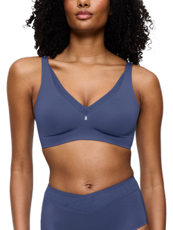 Triumph True Shape Sensation T N01 Minimiser Bra, Vintage Denim, Vintage Denim