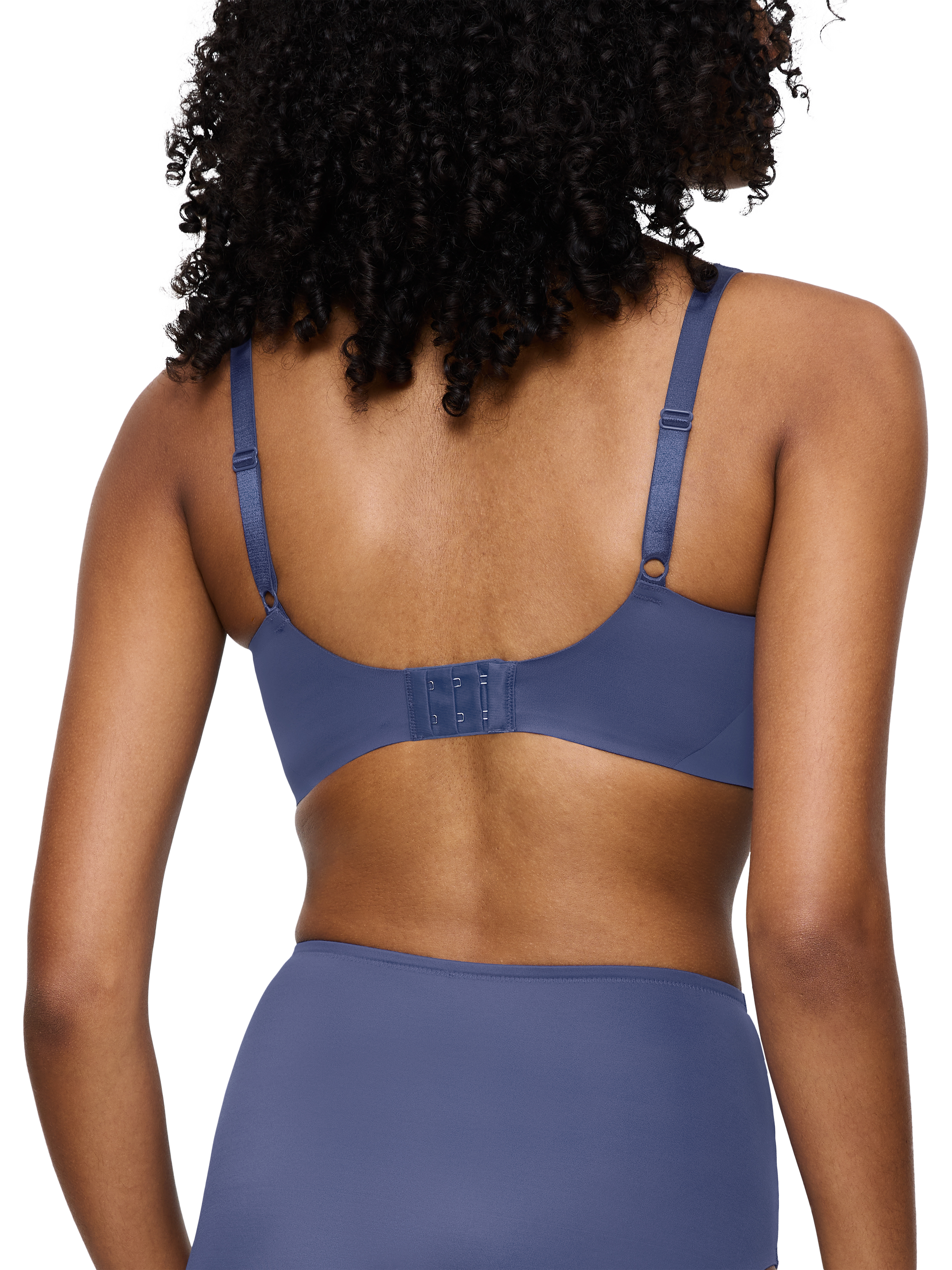 Product image 2 of 5, which shows Triumph True Shape Sensation T N01 Minimiser Bra, Vintage Denim, 32D