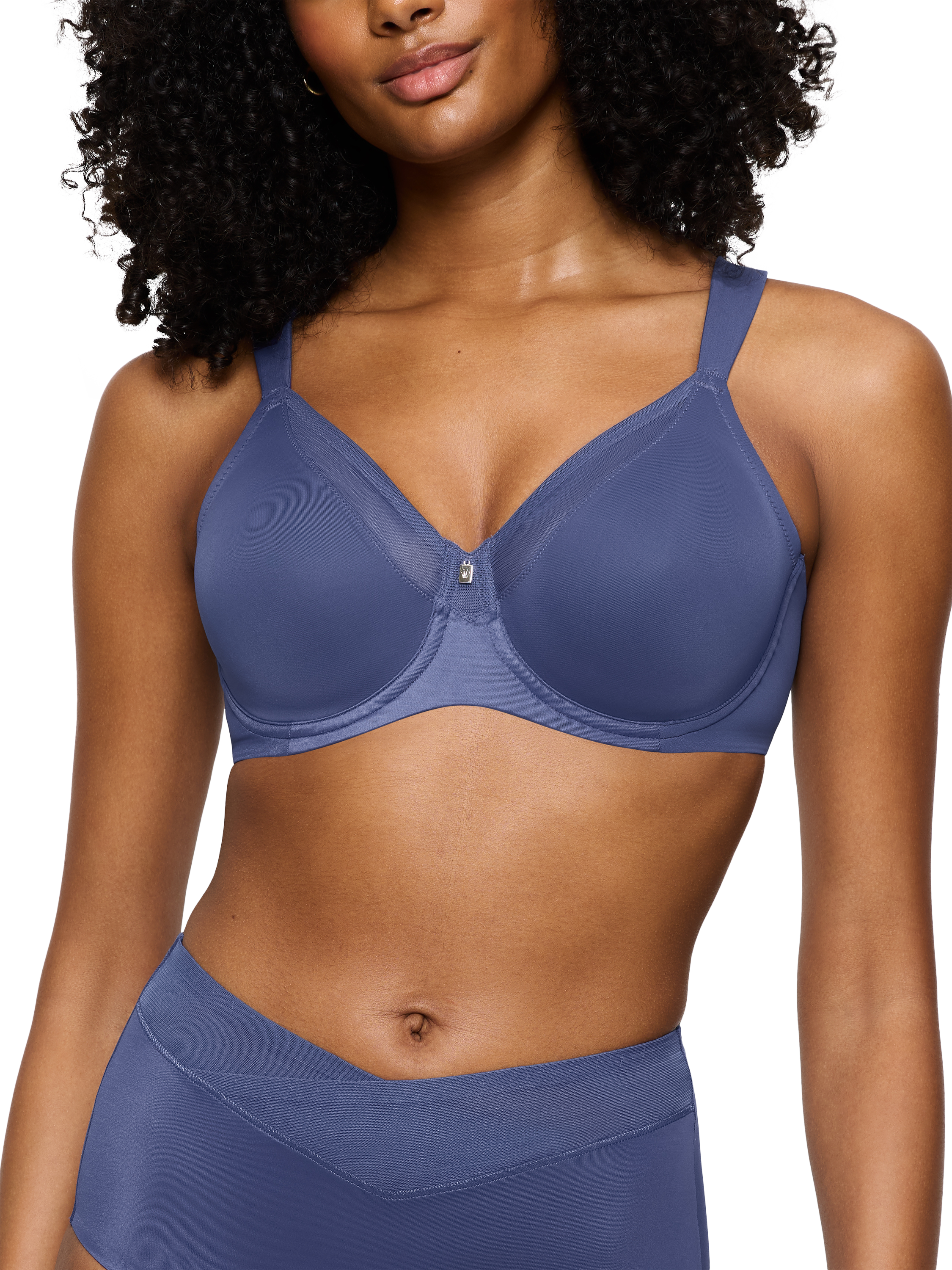 Product image 1 of 5, which shows Triumph True Shape Sensation T Full Cup Bra, Vintage Denim, 32D
