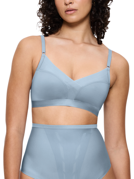 Triumph Shape Smart Soft Cup Non Padded Bra, Chambray