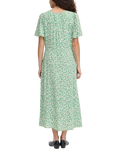 ICHI Vera Floral Midi Dress, Pine Green