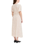ICHI Vera Floral Midi Dress, Pink/Multi