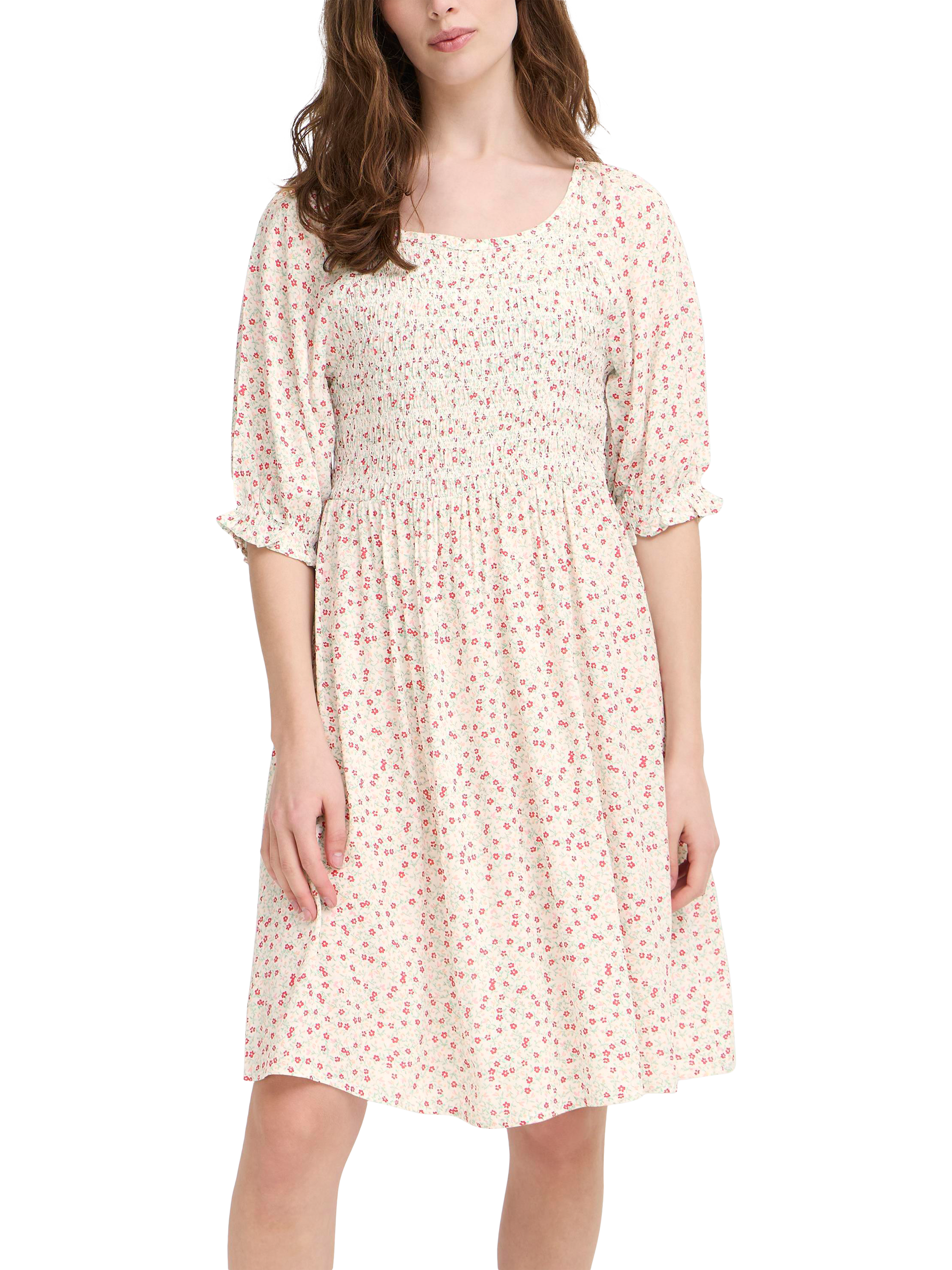 Product image 1 of 6, which shows ICHI Vera Floral Dress, Multi, 12