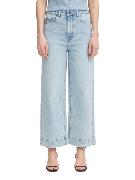 ICHI Armios Ankle Grazer Jeans, Light Blue Washed, Light Blue Washed