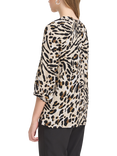ICHI Marrakech Animal Print Shirt, Caribou/Multi
