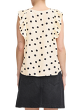 ICHI Tadita Polka Dot Top, Birch/Multi