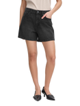 ICHI Haveny Denim Shorts, Washed Black
