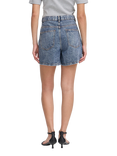 ICHI Aveny High Waist Denim Shorts, Medium Blue