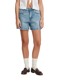 ICHI Haveny Denim Shorts, Washed Light Blue, Washed Light Blue