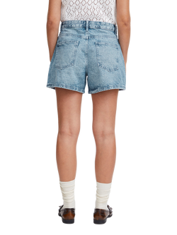 ICHI Haveny Denim Shorts, Washed Light Blue - view 2, Washed Light Blue
